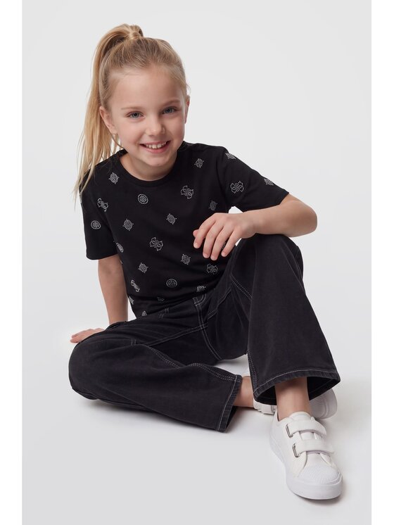 Guess Kids Guess Kids T-Shirt 185333 Černá Classic Fit