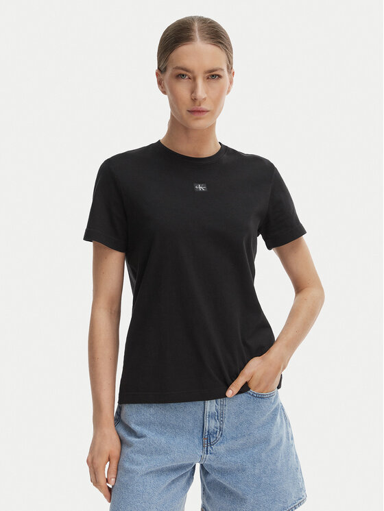 Calvin Klein Jeans Tricou LV047F227G Negru Classic Fit