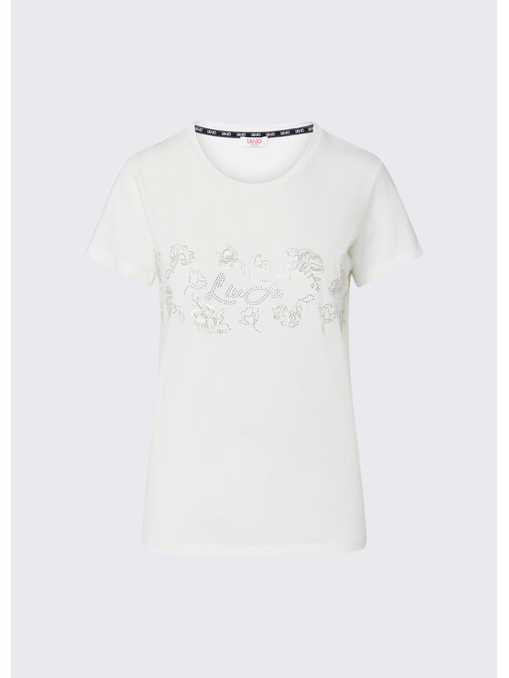 Liu Jo Liu Jo T-shirt TF6242JS923L9502 Bianco Regular Fit
