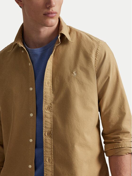 Polo Ralph Lauren Polo Ralph Lauren Риза 710805564505 Бежов Regular Fit