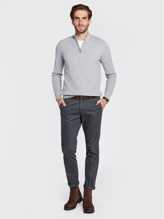 Maglione 420110 1355 Grigio Regular Fit