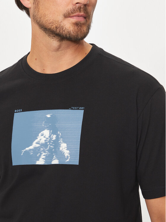 BOSS Boss T-shirt Astronaut 50528209 Crna Relaxed Fit