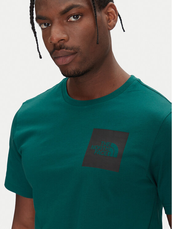 The North Face The North Face T-shirt SS Fine NF0A8A6M Zelena Regular Fit