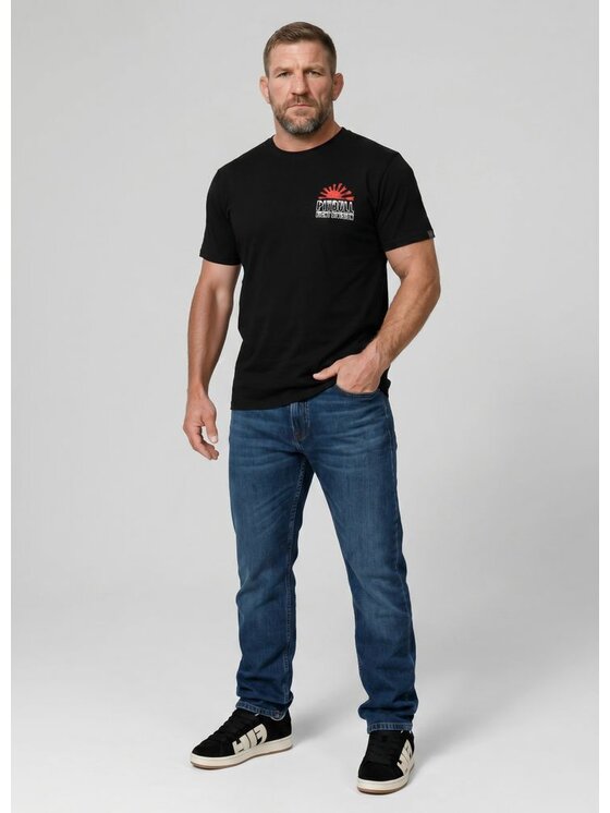 PITBULL PITBULL T-Shirt MIDWAY Czarny Regular Fit