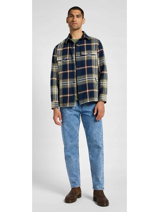 Lee Lee Koszula Flap Pocket Overshirt Niebieski Overshirt Fit