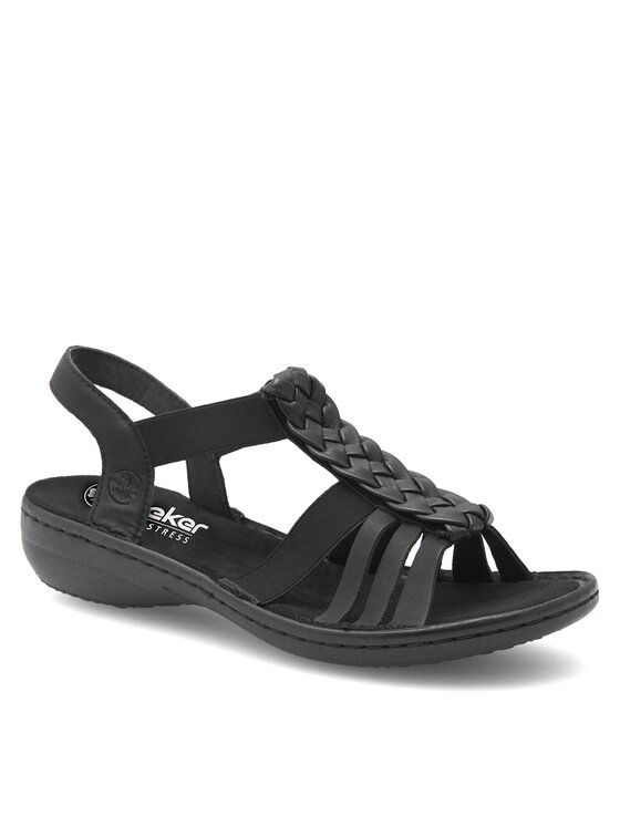 Rieker Rieker Sandali 60809-00 Črna