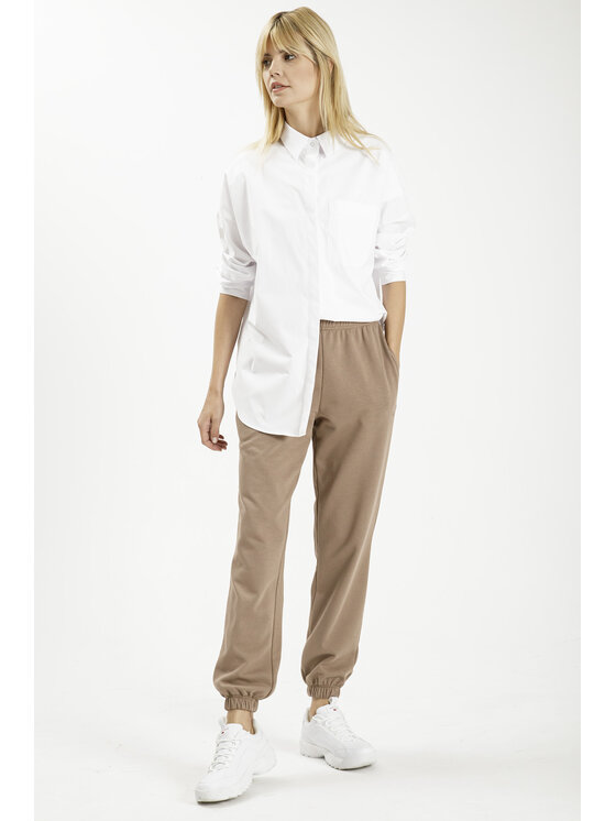 Cross Jeans Cross Jeans Bluzka 75360-008 Biały Regular Fit
