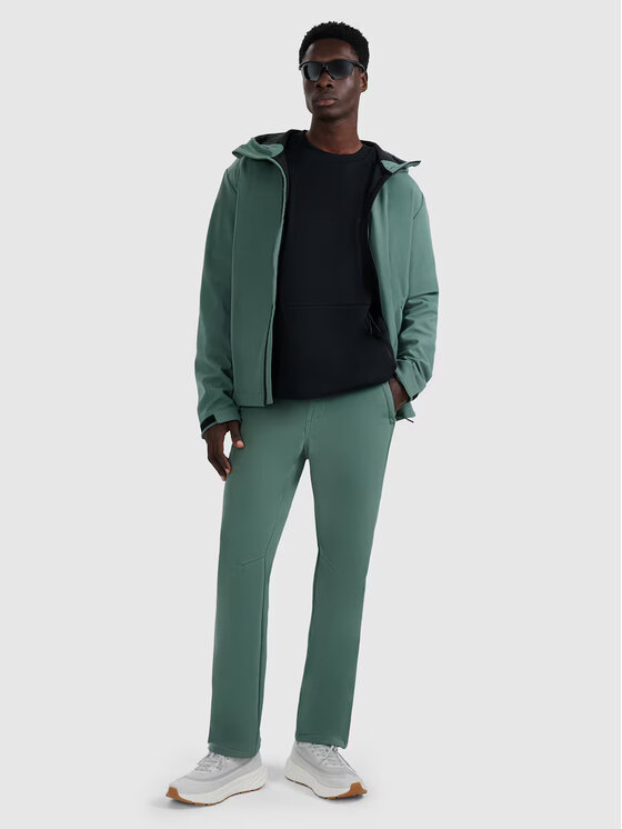 4F 4F Kurtka przejściowa MIDSHOP TEXTILE Zielony ciemny Regular Fit