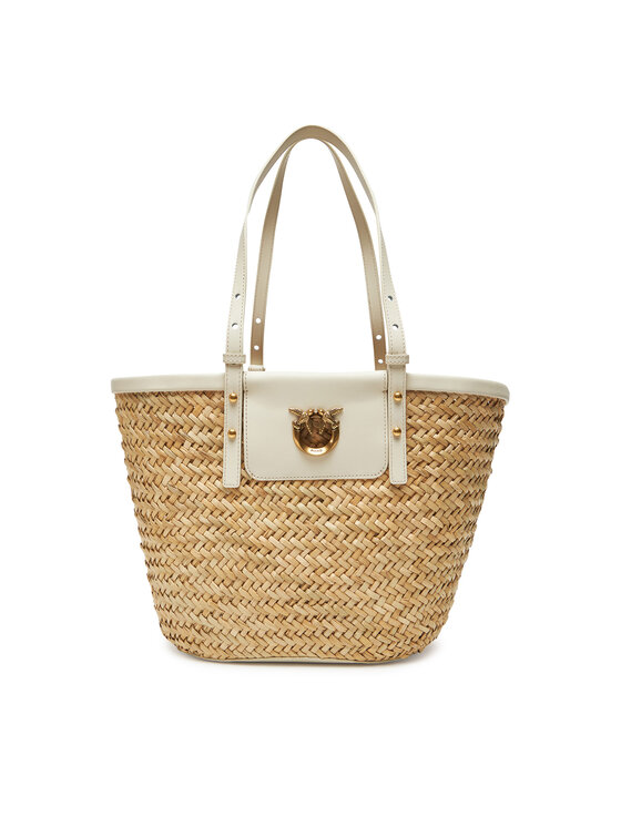 Geantă PINKO Love Summer Basket PE 25 PLTT 103324 A1RL Bej