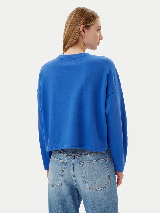 Gap Gap Pulóver 767368-02b Kék Oversize