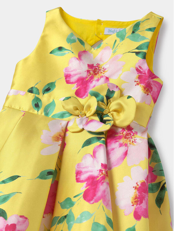 Abel & Lula Abel & Lula Елегантне плаття 5057 Жовтий Regular Fit
