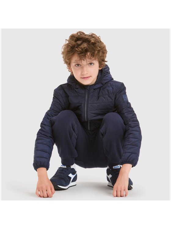 Diadora Diadora Kurtka przejściowa DIADORA JU.HOODIE LIGHT JACKET Granatowy Regular Fit