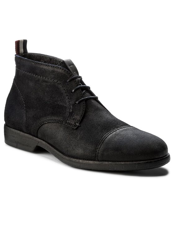 Tommy Hilfiger Tommy Hilfiger Šnurovacia obuv DENIM Jeffrey 2B FM0FM00814 Tmavomodrá
