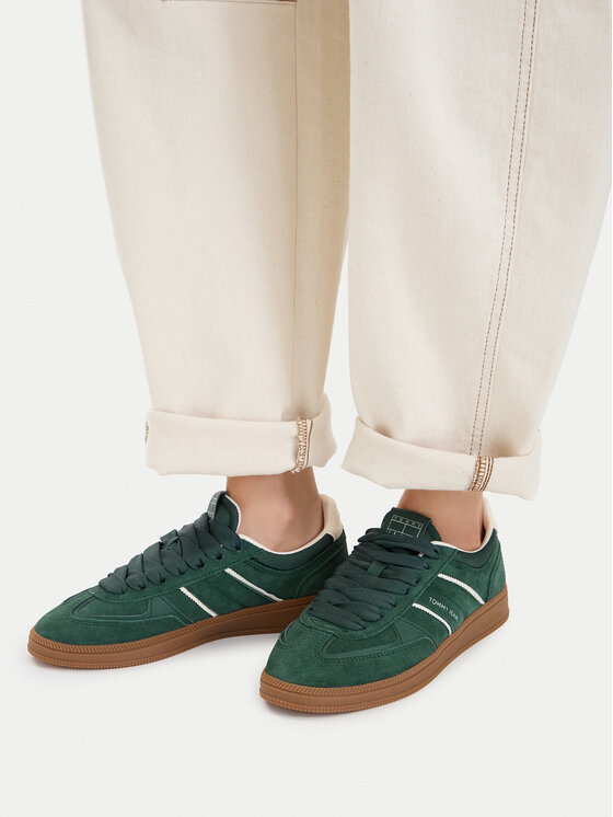 Tommy Jeans Tommy Jeans Tenisice The Greenwich Edge Suede EN0EN02924 Zelena
