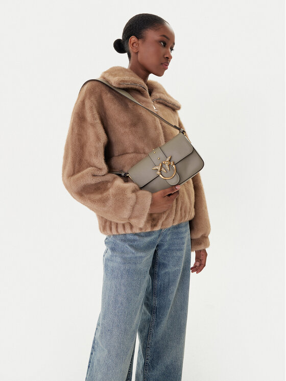 PINKO PINKO Τσάντα Love One Mini Slouchy Fl Al 25-26 104340 A0QO Γκρι