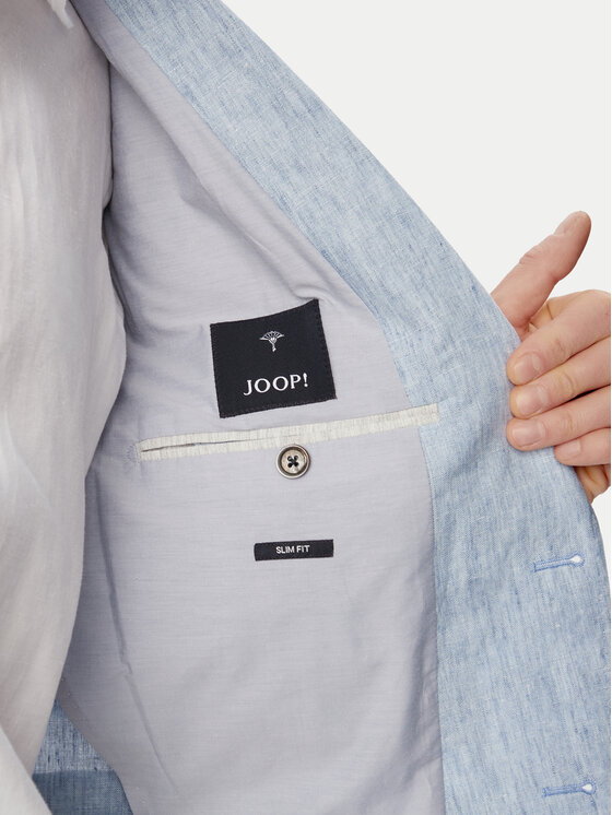 JOOP! JOOP! Bleizers Hoverest 30102592 Gaiši zila Slim Fit