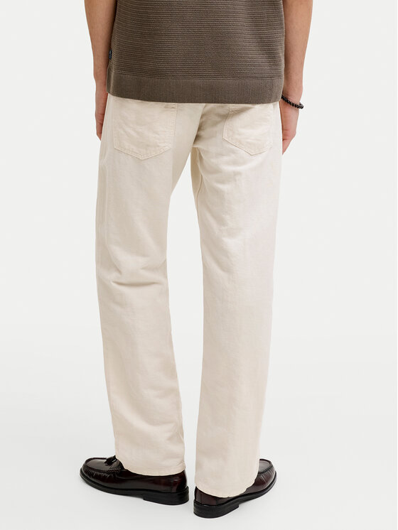Jack & Jones Jack & Jones Szövet nadrág Chris 12293296 Világos bézs Loose Fit