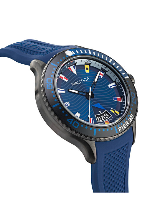 Nautica Nautica Pulkstenis Pier 25 NAPP25F08 Tumši zils