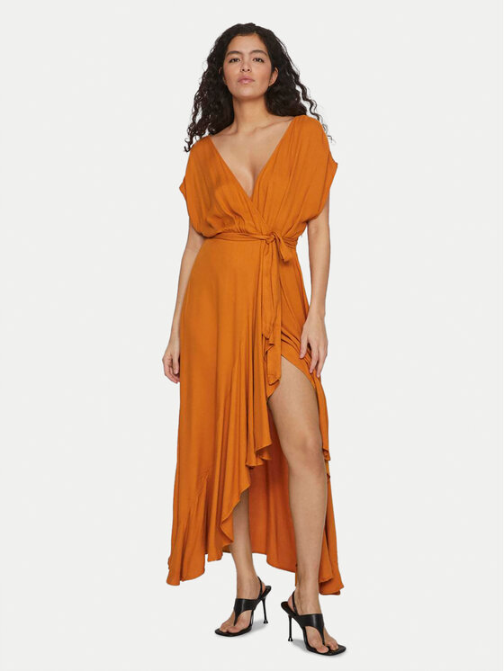 Vila Vestito da giorno Henrisse 14096205 Arancione Regular Fit, taglia : 36