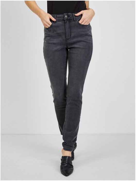 Jeansy, rozmiar 38, Szare, 311868-687000//38