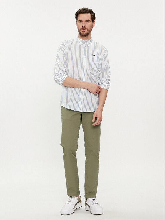 Lee Lee Koszula 112349979 Biały Regular Fit