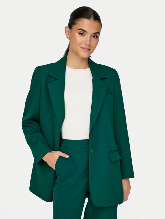 ONLY ONLY Giacca da abito Lana-Berry 15245698 Verde Oversize