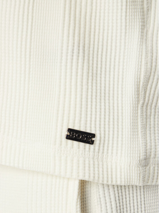BOSS BOSS T-särk Structure T-Shirt 50540567 Kreemjas Regular Fit