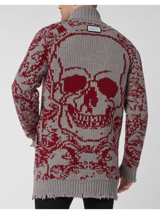 PHILIPP PLEIN PHILIPP PLEIN Kardigan 5271 Beżowy Regular Fit