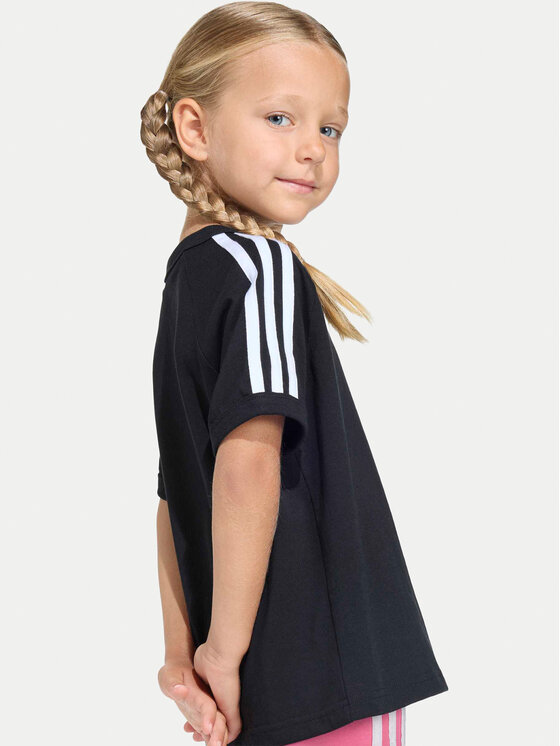 adidas adidas Póló 3-Stripes KD3309 Fekete Loose Fit