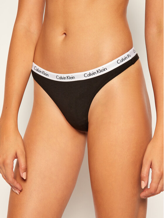Calvin Klein Underwear Calvin Klein Underwear Στρίνγκ 0000D1617E Μαύρο