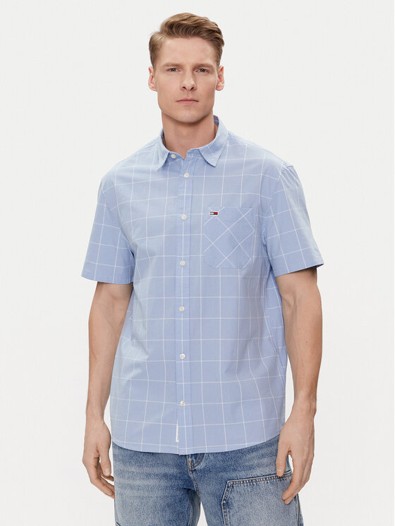 Tommy Jeans Tommy Jeans Košeľa DM0DM18967 Modrá Regular Fit
