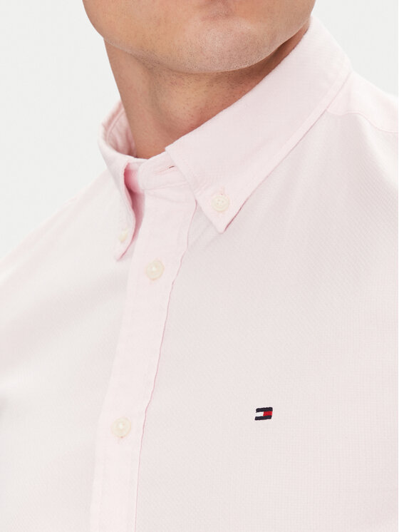 Tommy Hilfiger Tommy Hilfiger Košile MW0MW38556 Růžová Slim Fit