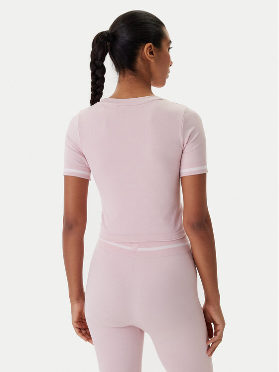 Guess Guess Tričko V6RP02 Z4692 Ružová Slim Fit
