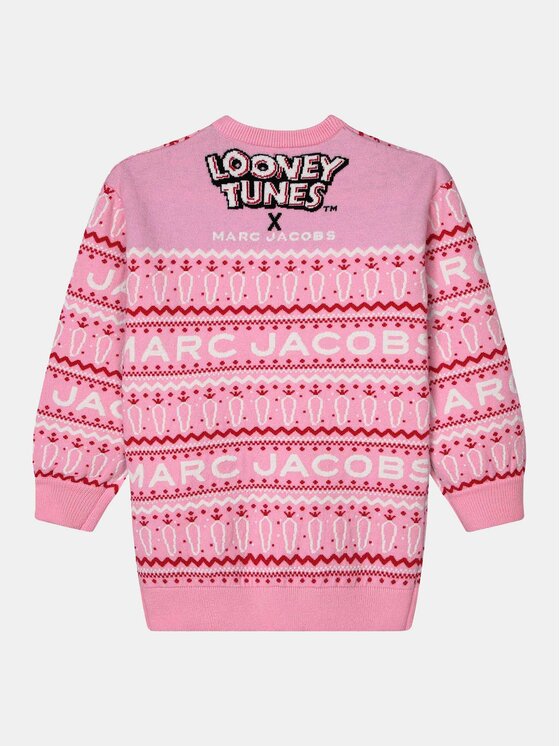 Marc Jacobs Marc Jacobs Sukienka dzianinowa LOONEY TUNES W12454 Różowy Regular Fit