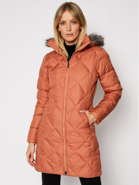 columbia icy heights mid length down jacket