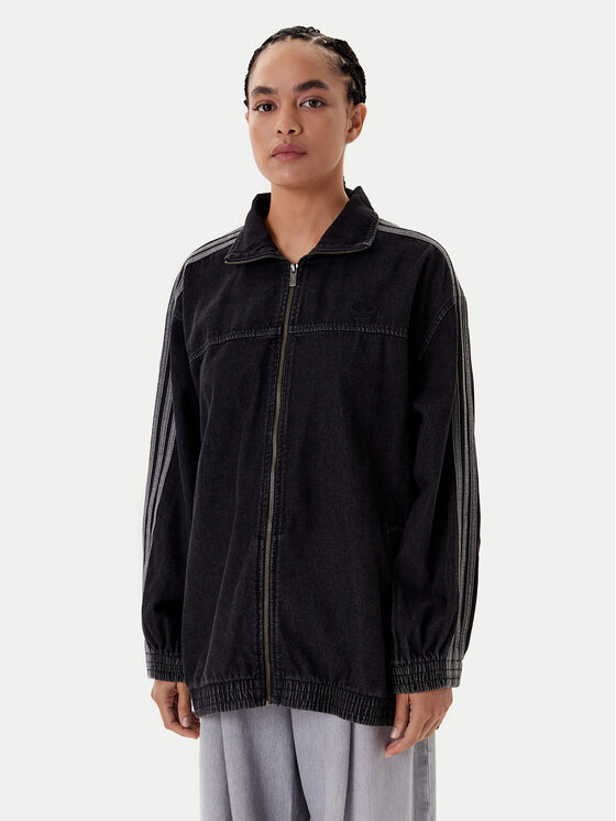 adidas adidas Geacă de blugi adicolor Denim Adilenium JY2897 Negru Oversize