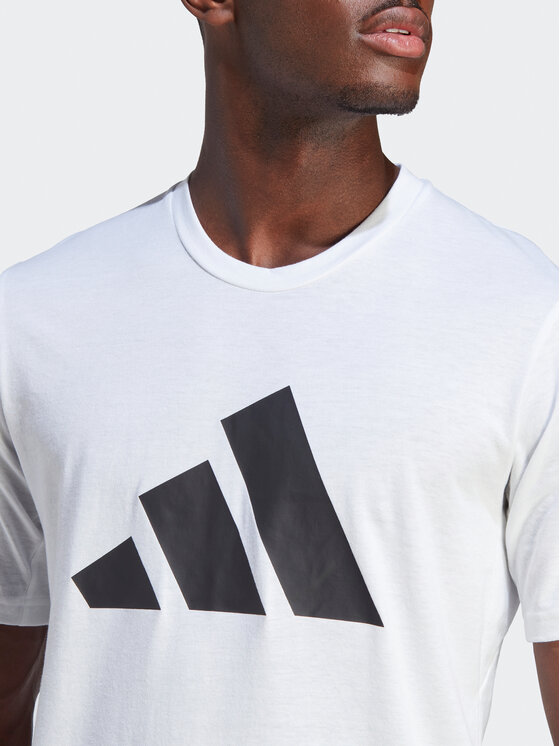 adidas adidas Tričko Train Essentials Feelready Logo Training IM4373 Biela Regular Fit