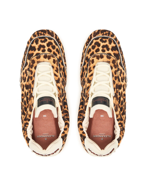 Alexander Smith Alexander Smith Sneakersy River Woman Pony Leopard ALBERSW-9565 MAC Brązowy