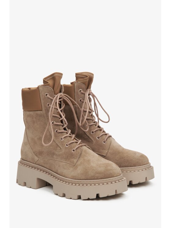 Estro Estro Μποτάκια ER00116222 Μπεζ