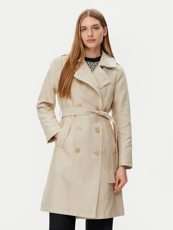 Morgan Morgan Trench 251-GSELAM Beige Regular Fit