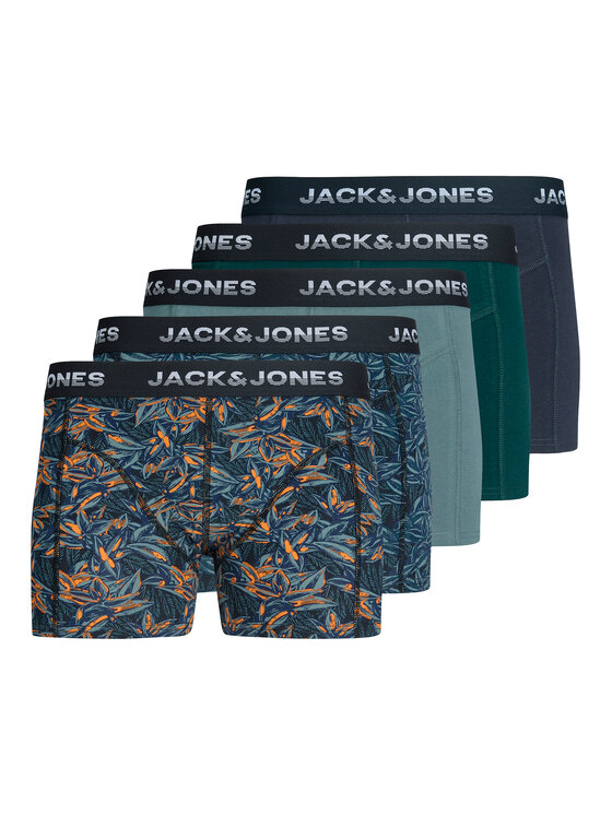 Jack&Jones Jack&Jones Σετ μποξεράκια 5 τμχ. Maxwell 12283390 Πράσινο