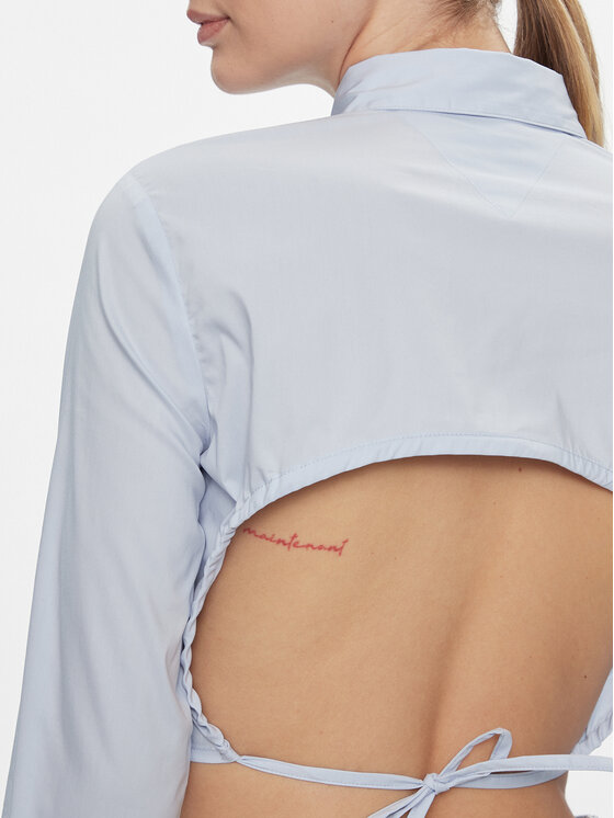 Tommy Jeans Tommy Jeans Cămașă DW0DW17344 Albastru celest Slim Fit