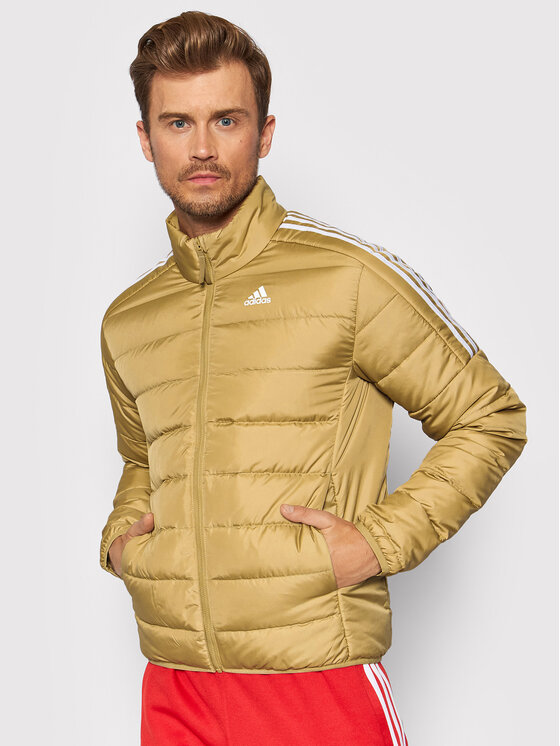 adidas Kurtka puchowa Essentials GT9171 Beżowy Slim Fit | Modivo.pl
