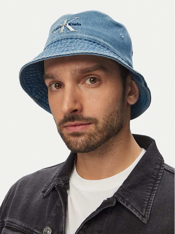 Calvin Klein Calvin Klein Kübar Mono Logo Denim Bucket Hat LV04G5021G Sinine