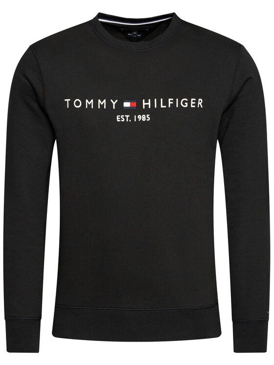 Tommy Hilfiger Tommy Hilfiger Bluză Logo MW0MW11596 Negru Regular Fit