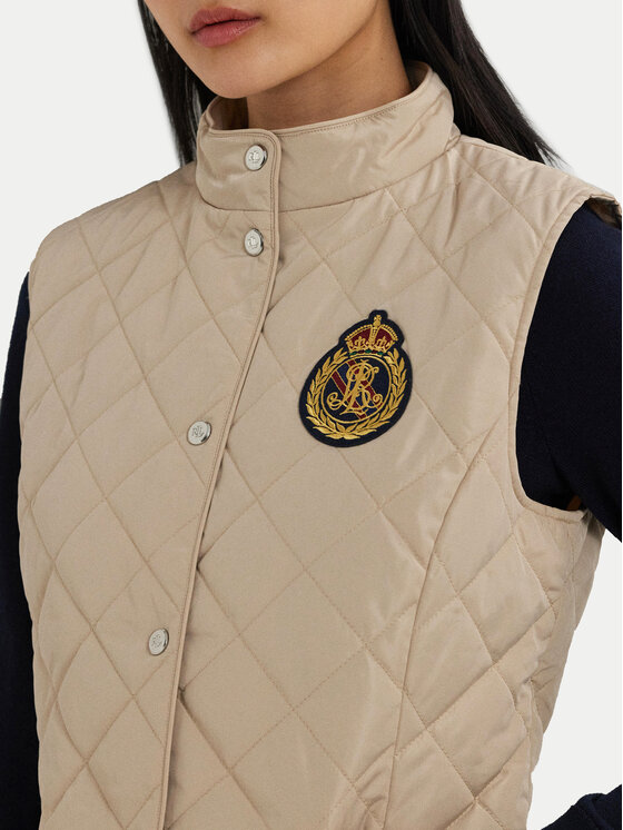 LAUREN RALPH LAUREN LAUREN RALPH LAUREN Bezrękawnik 297951276003 Beżowy Straight Fit