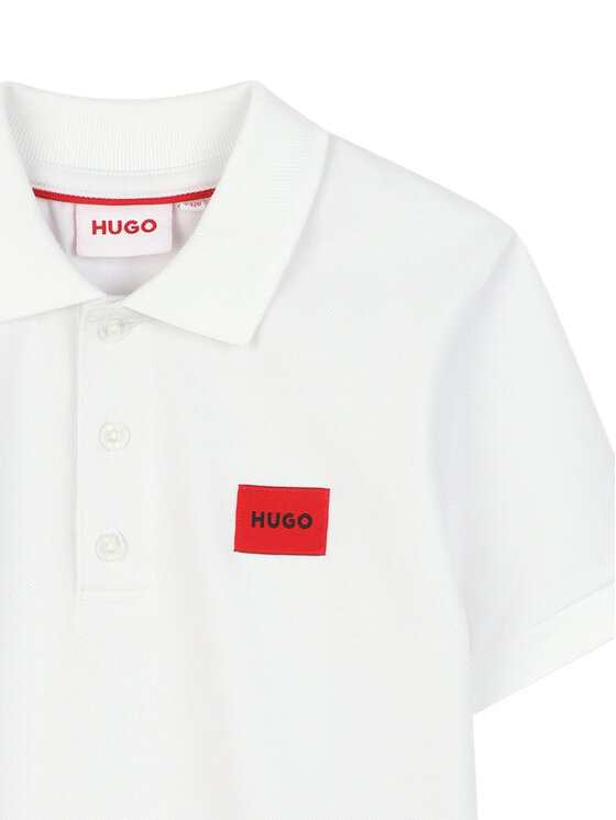 HUGO HUGO Polo majica G01186 S Bela Regular Fit