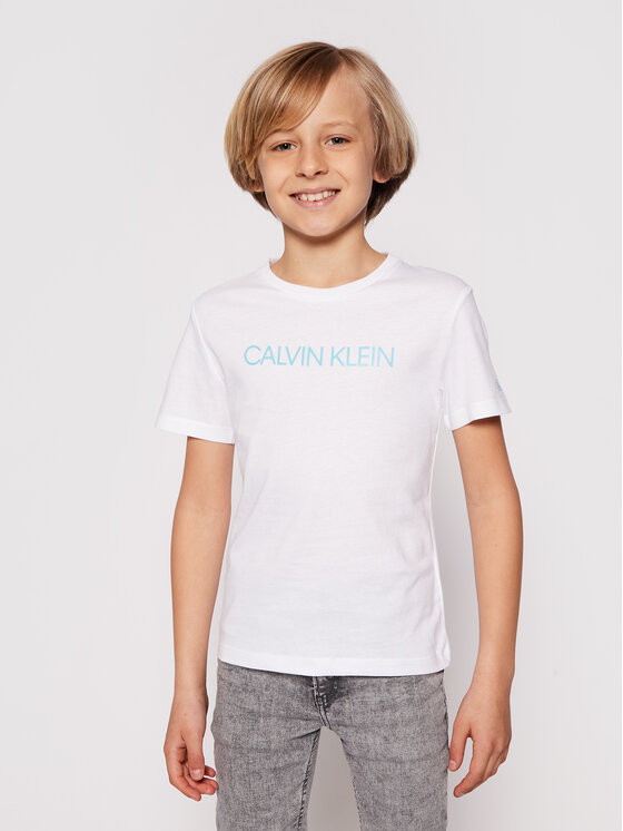 Calvin Klein Jeans T-shirt Institutional IB0IB00347 Bianco Regular Fit •  Modivo.it