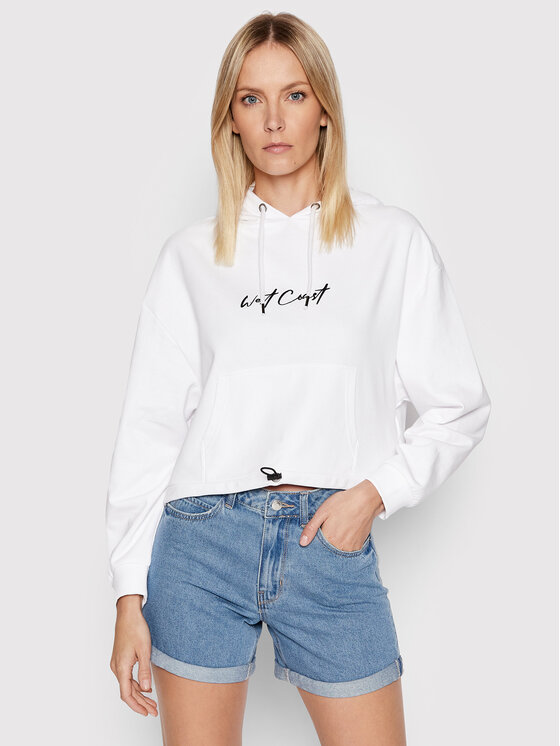 Felpa LSS-69GEORGIE Bianco Relaxed Fit