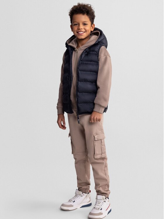minoti minoti Kamizelka 29GILET253 Czarny Regular Fit